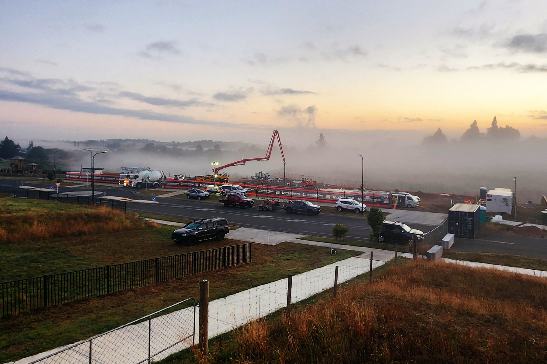 Concrete pour on February 2025